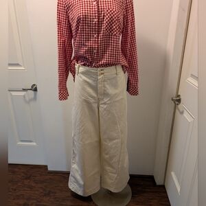 Madewell Button -Tab Wide Leg Pants